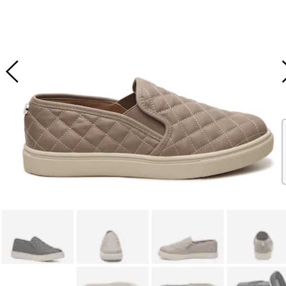 steve madden beige slip ons